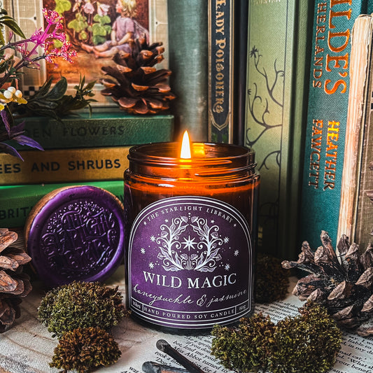 Wild Magic Candle. Honeysuckle & Jasmine.