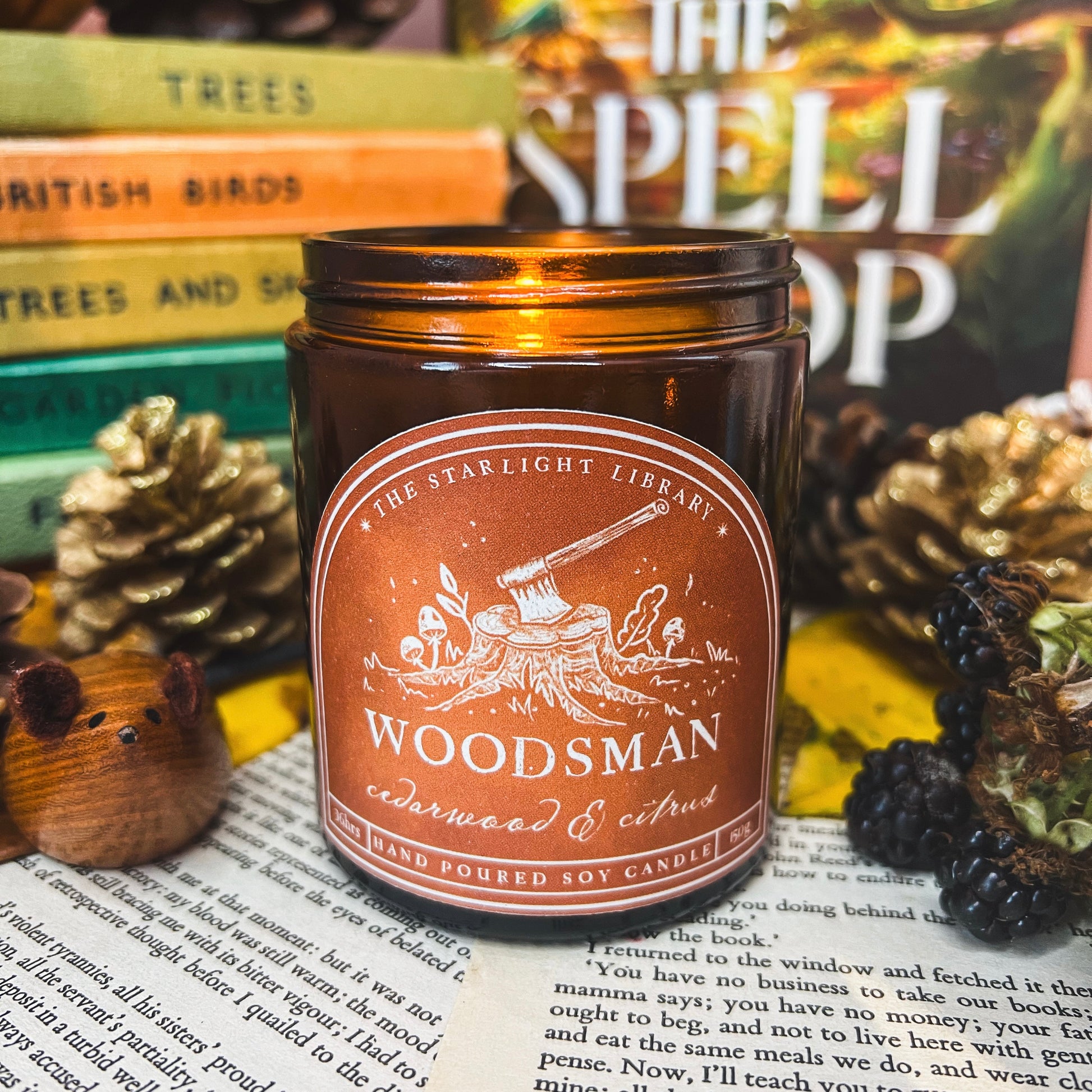 The Woodsman Candle. Cedarwood & Citrus